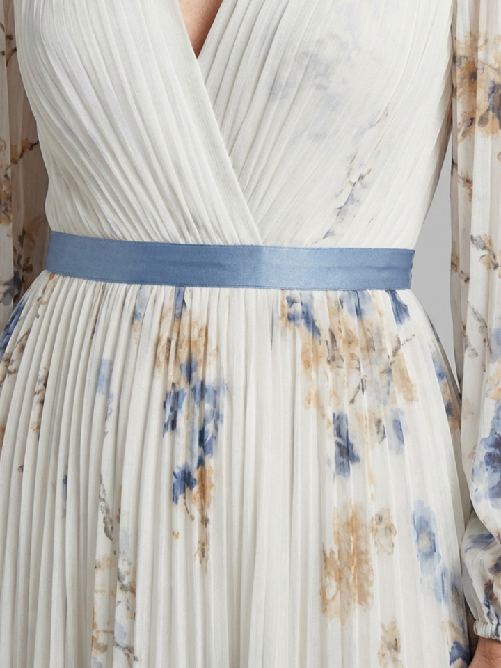 Clementine | Floral V-Neck Maxi Dress