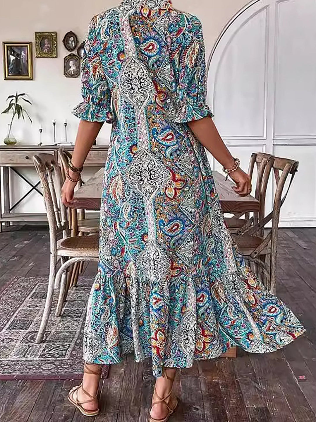 Sylvie | Bohemian Tiered Maxi Dress