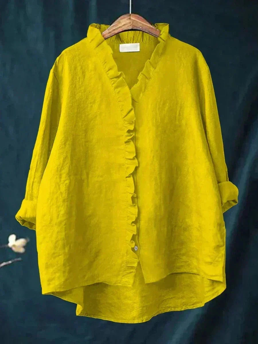 Annette | Ruffle-Trim Blouse