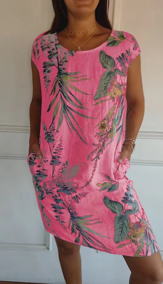 Marnie | Botanical Print Summer Dress
