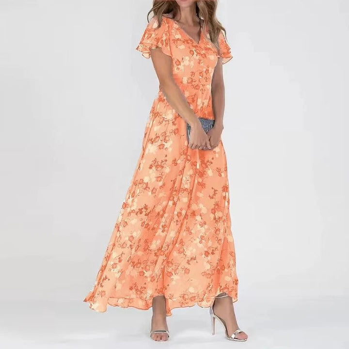 Amara | Flowing Floral Maxi Dress