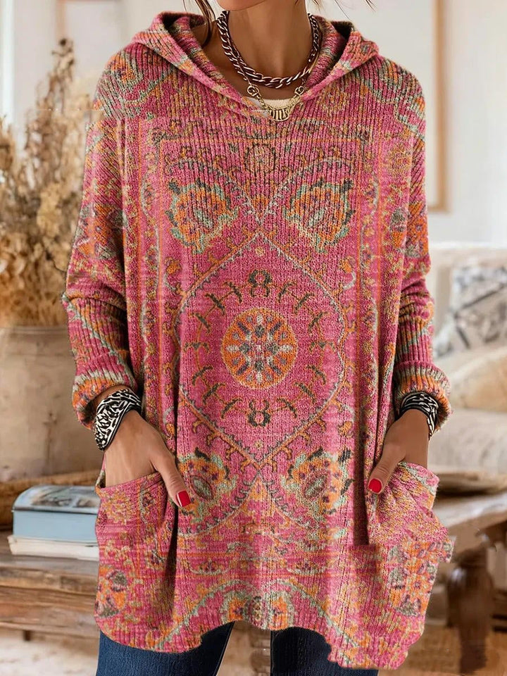 Lizzy | Retro Print Hooded Tunic