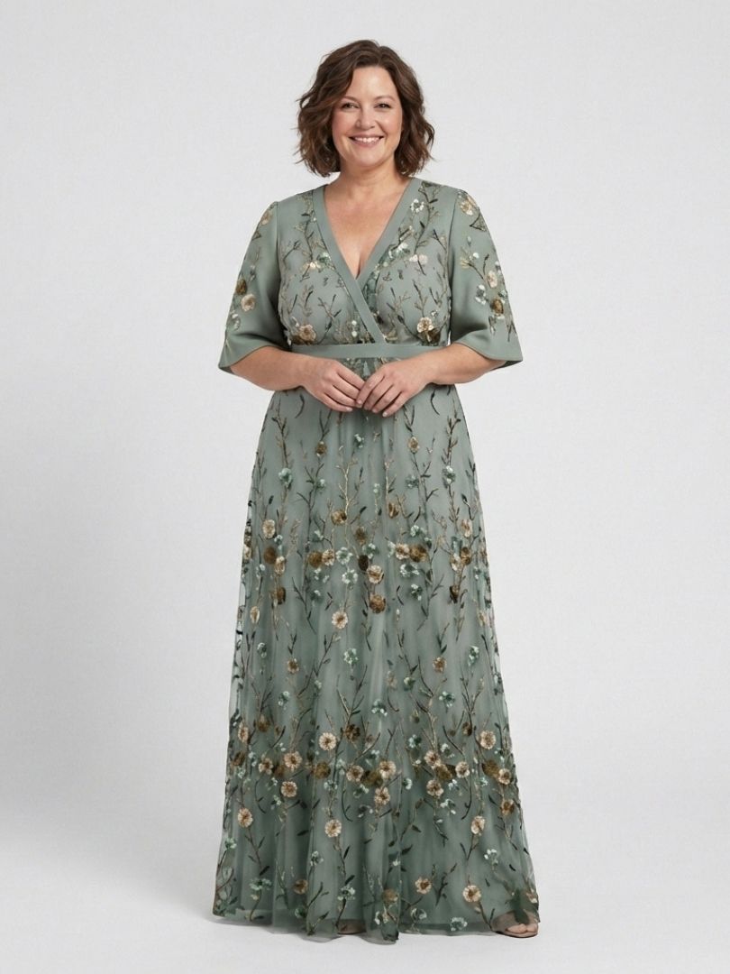 Camilla | Floral V-Neck Maxi Dress