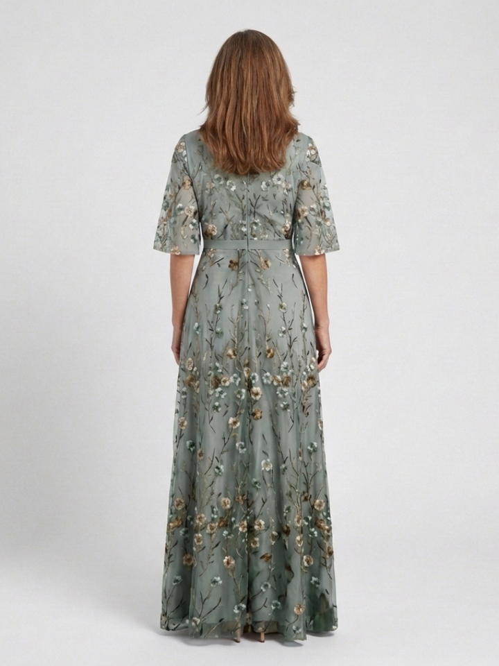 Camilla | Floral V-Neck Maxi Dress