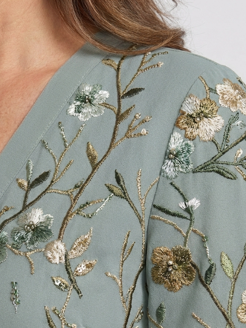 Camilla | Floral V-Neck Maxi Dress