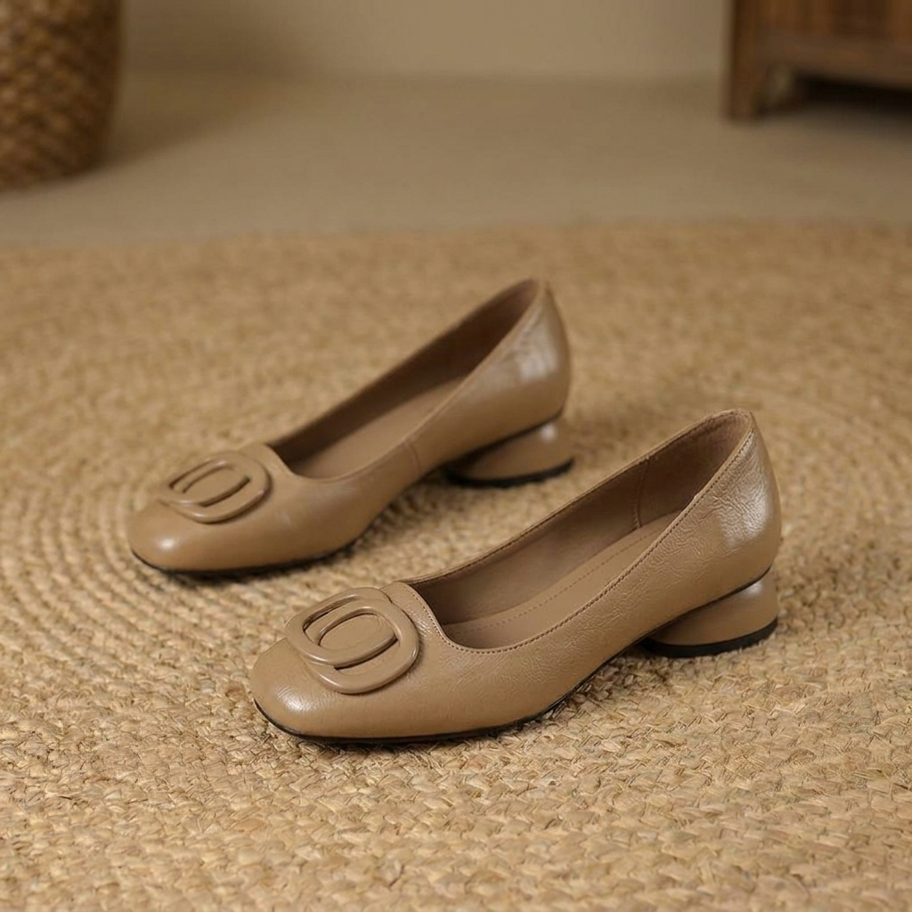 Carolina Square Toe Flats