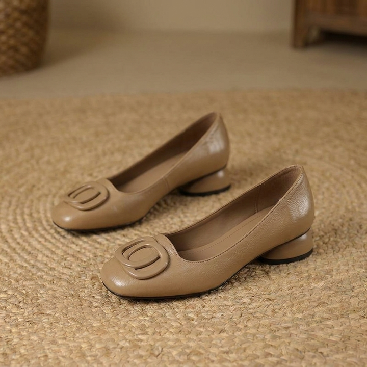 Carolina Square Toe Flats