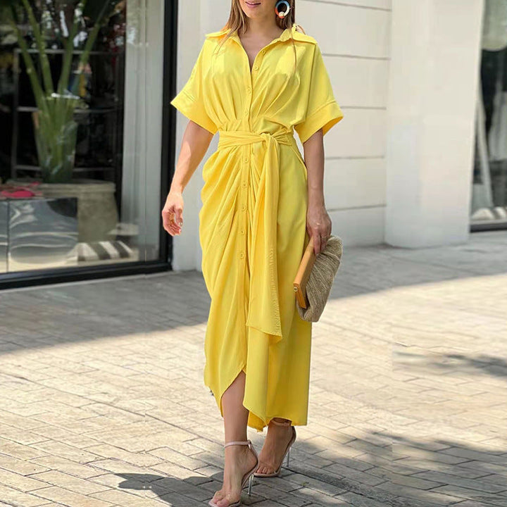 Wren | Belted Shirt Dress