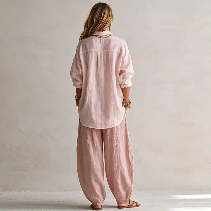 Aitana Fluid Shirt and Wide Pants Set