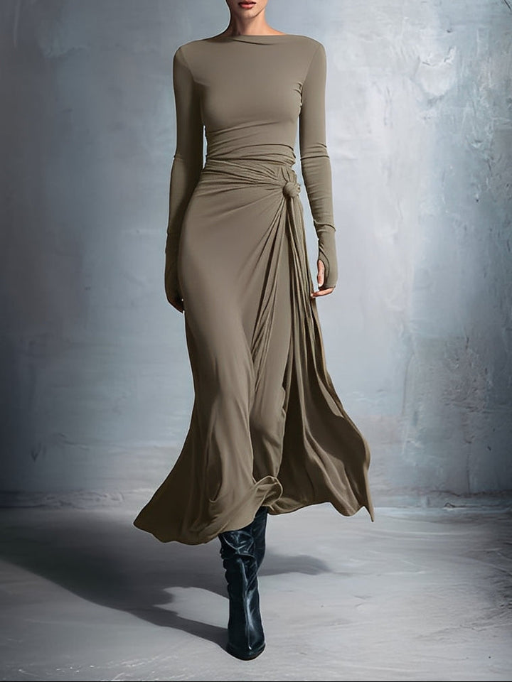 Naiara | Maxi Dress with Silk Knot