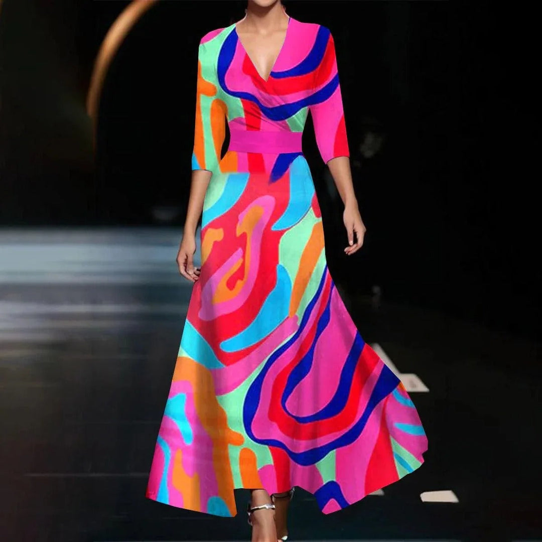 Aria™ | Chic Dress with Floral Print